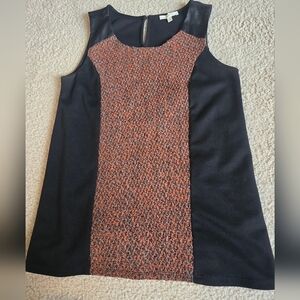 🌈 Mystree Rayon Spandex Textured Front Sleeveless Blouse Size Small